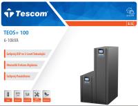 TESCOM TEOS+ 110 10KVA 16x12V/7AH Akülü 1F/1F ONLİNE LCD Ekranlı 900040383 - 1